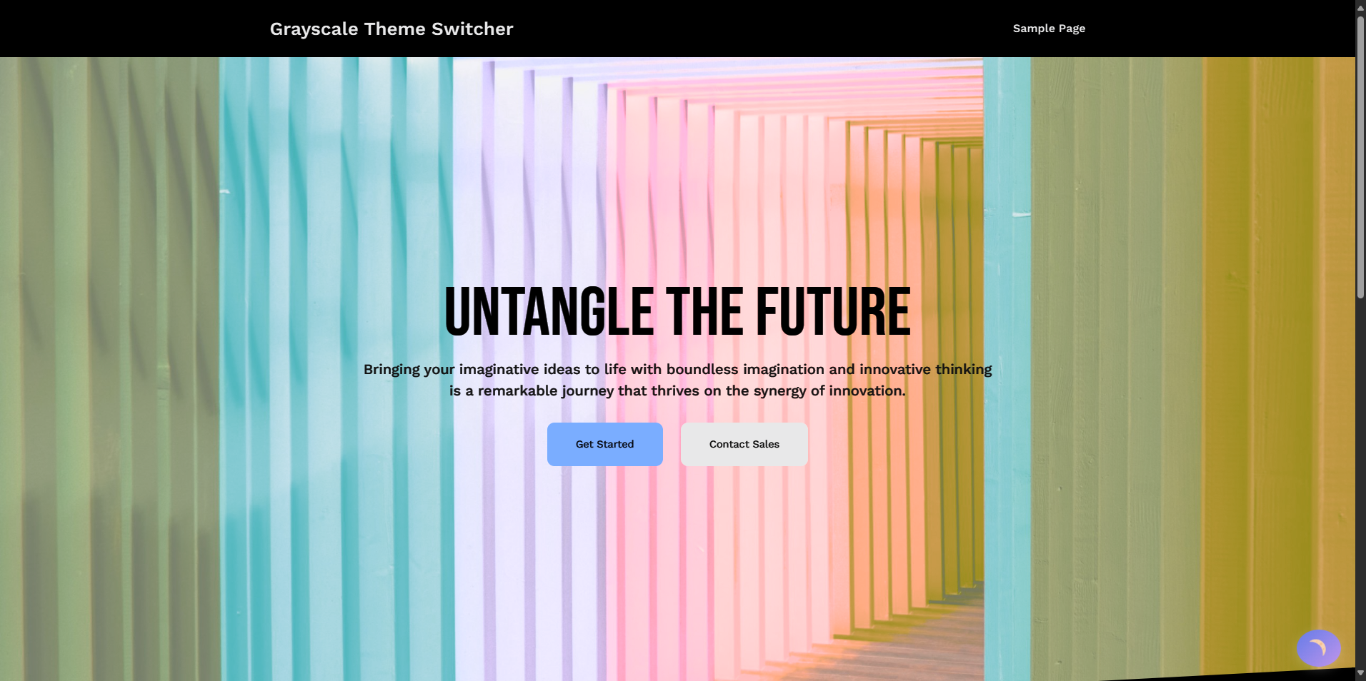 Dark Mode Example